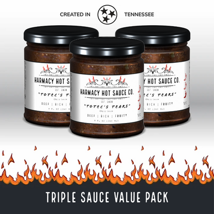 Totec's Tears (9oz) - Triple Sauce Value Pack